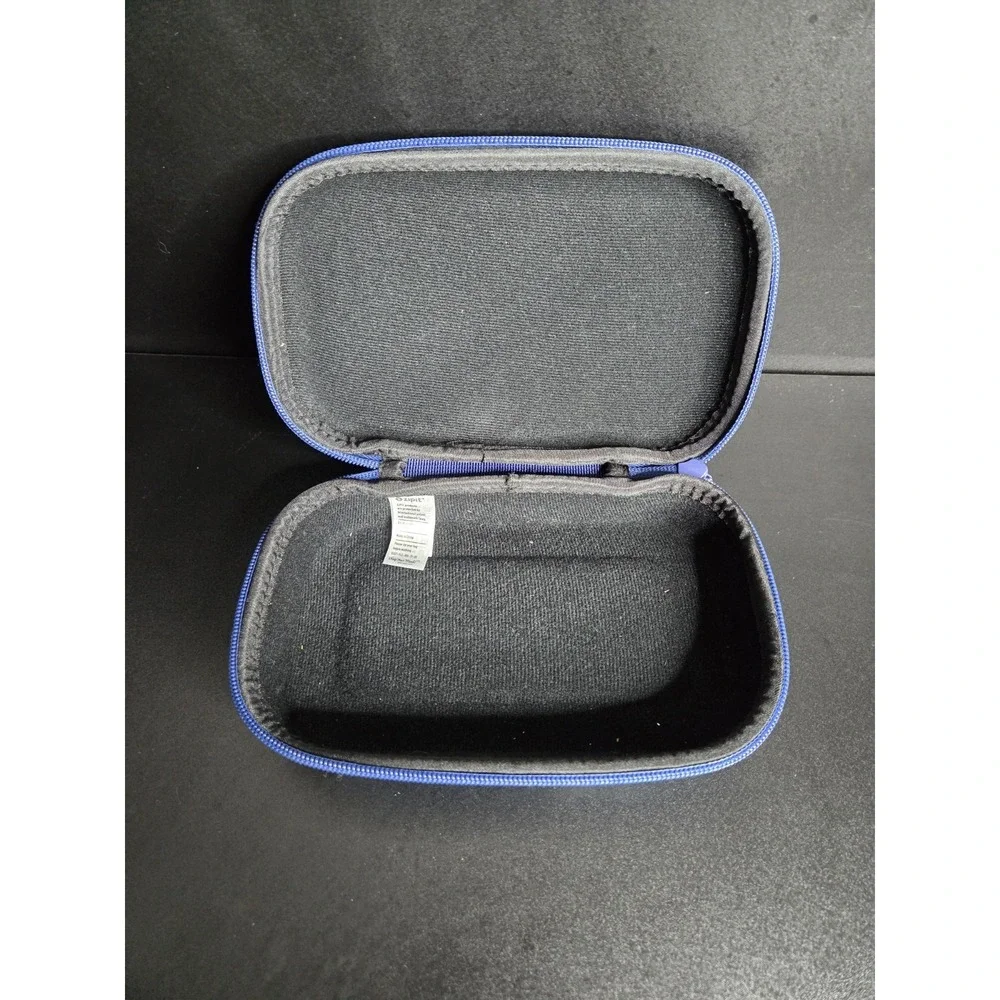 ZIPIT‎ Hard Shell Zipper Pencil Case Blue Geometric Design Storage Box
